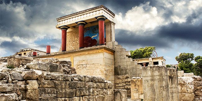 archeologische vindplaats van Knossos