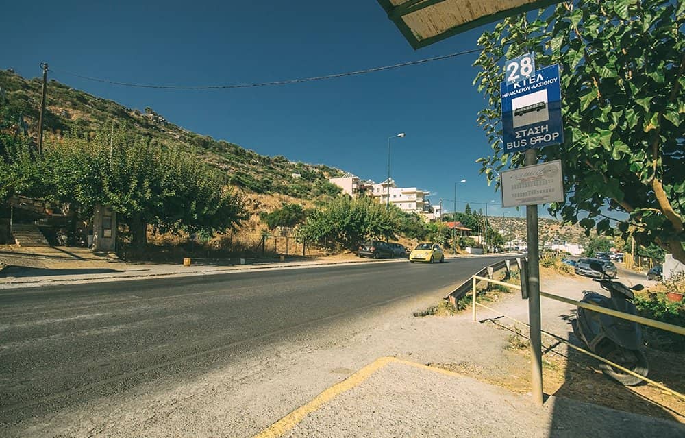 Busstation op Kreta